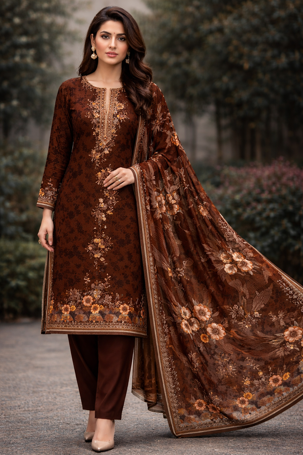New 2026 Alkaram Digital Printed Cotton Lawn 3piece Suit – 10 Colors | Premium Summer Collection