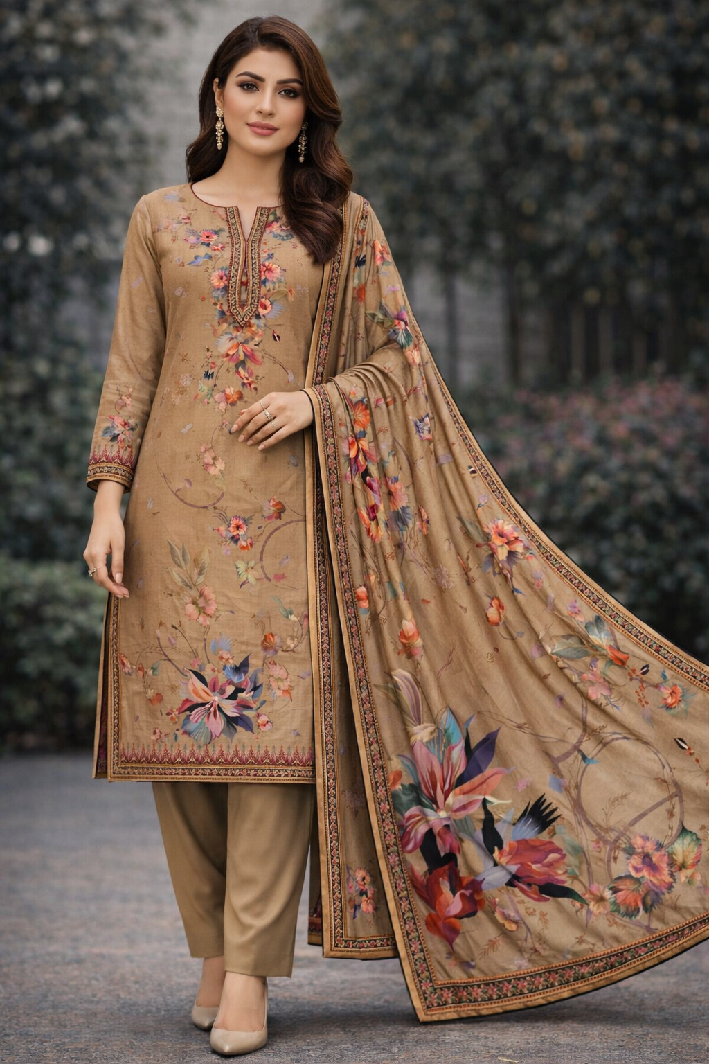 New 2026 Alkaram Digital Printed Cotton Lawn 3piece Suit – 10 Colors | Premium Summer Collection